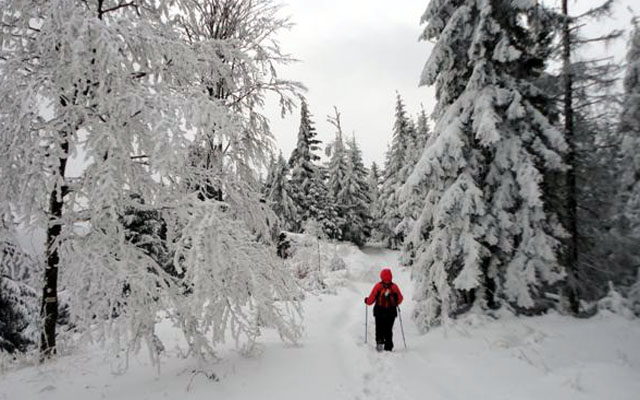 Zima nie odstrasza turystów, bo w górach jest pięknie