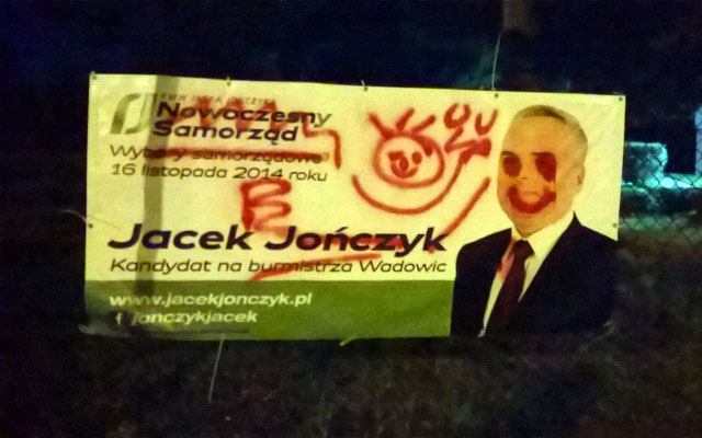Filip Kaczyński: to nie ja malowałem banery