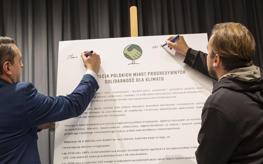 Radny Mateusz Klinowski na szczycie COP24 podpisał deklaracje solidarności klimatycznej