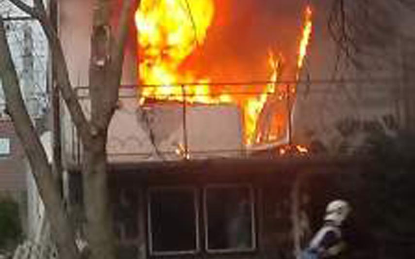 Wybuch i potężny pożar w jednym z domów w Kalwarii Zebrzydowskiej