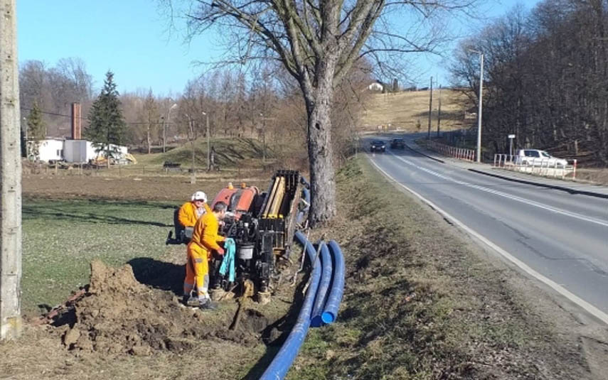 Rozbudowa sieci wodociągowej między Tomicami a Witanowicami na półmetku