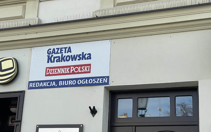 Gazeta Krakowska i Dziennik Polski zamknęły swoją stacjonarną redakcję w Wadowicach