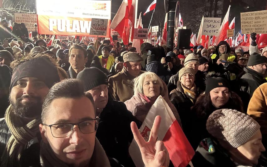 W Warszawie protestowali też zwolennicy PiS z naszego powiatu